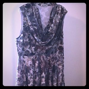 Cowl Neck Tank Dress - Plus Size